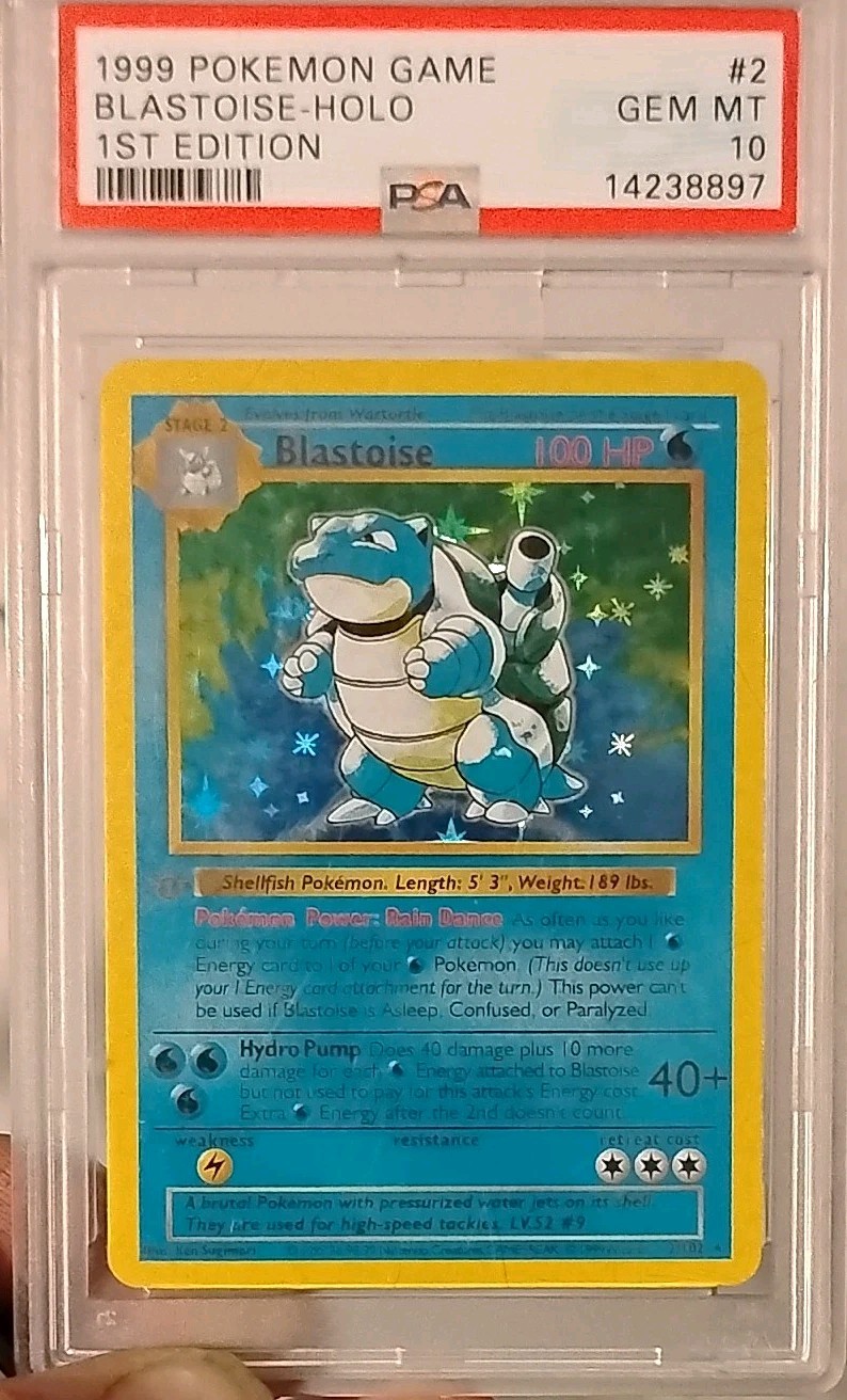 Blastoise Base Set Shadowless Holo 1st Edition 2/102 PSA 10 (1999)