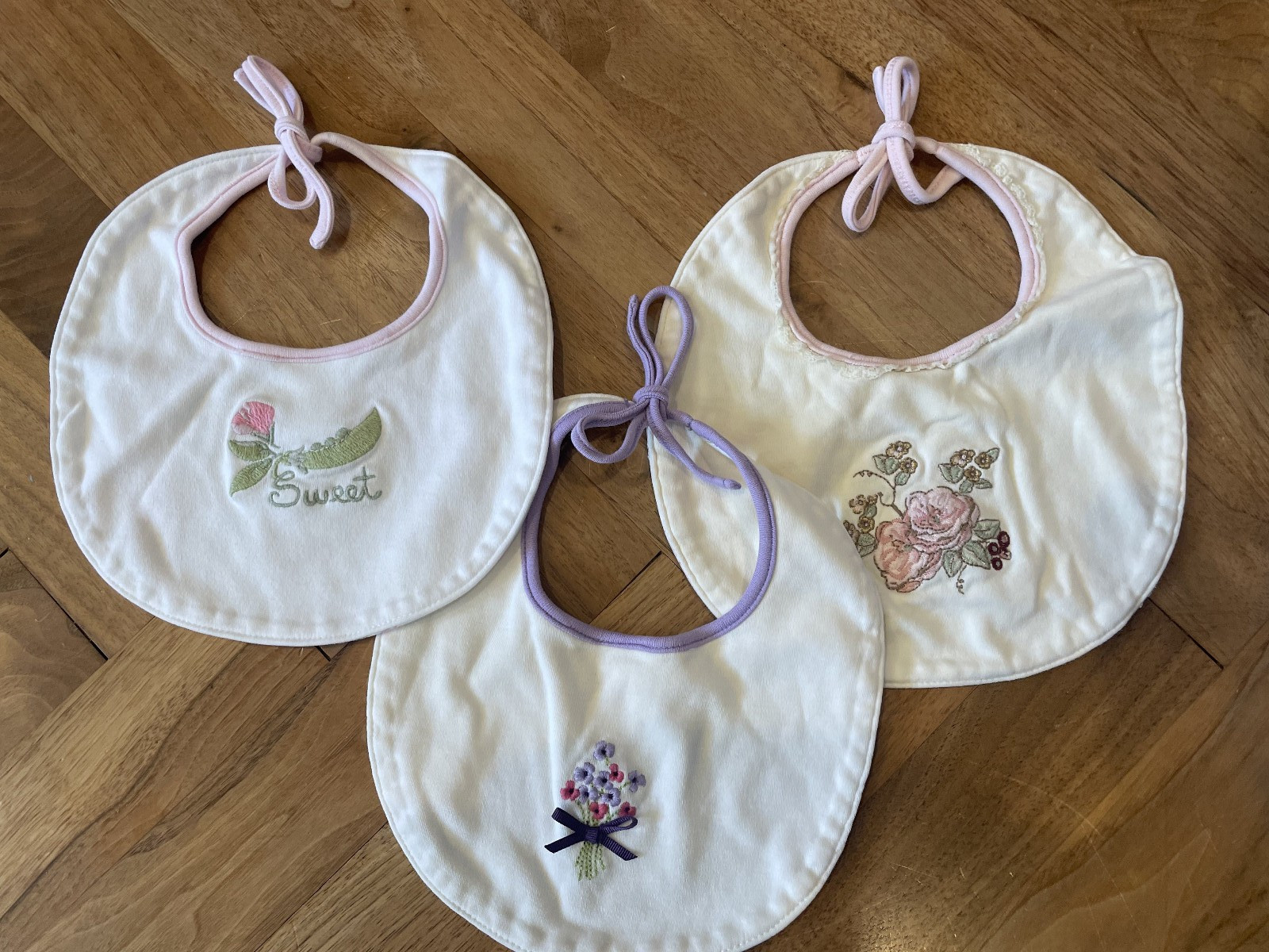 Gymboree baby girl bibs vintage 2004-2006