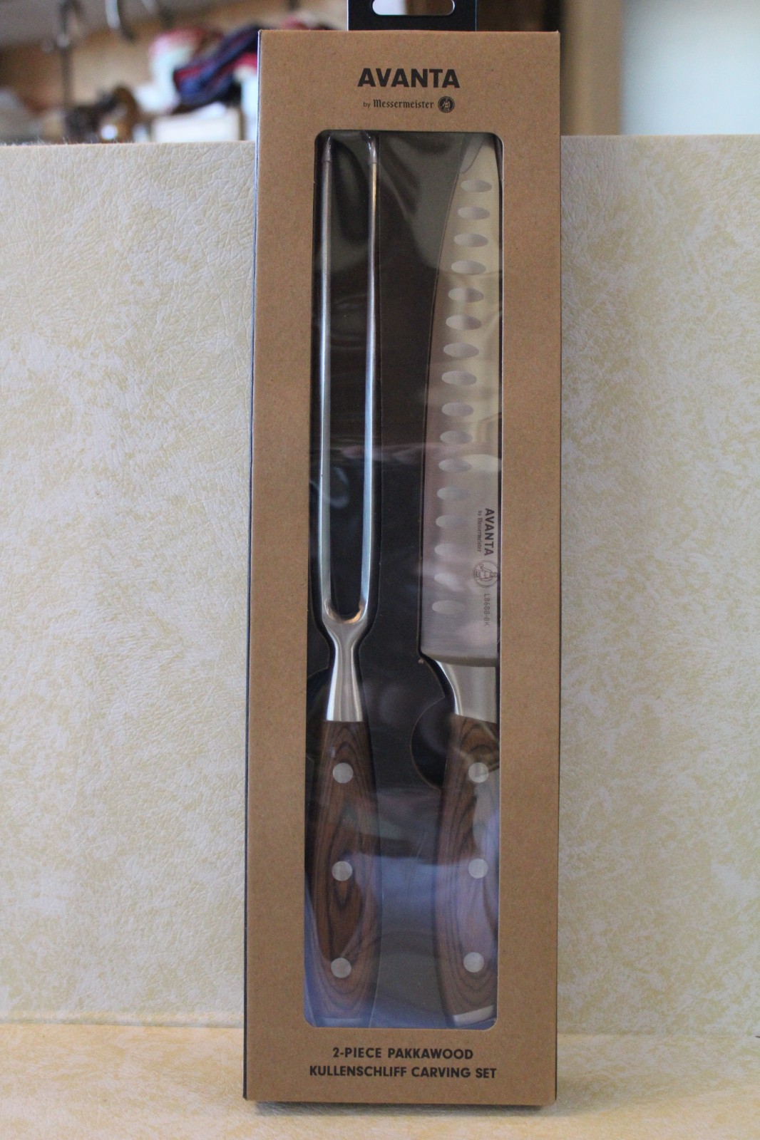 Messermeister Avanta 2-Piece Pakkawood Kullenschliff Carving Set - BRAND NEW