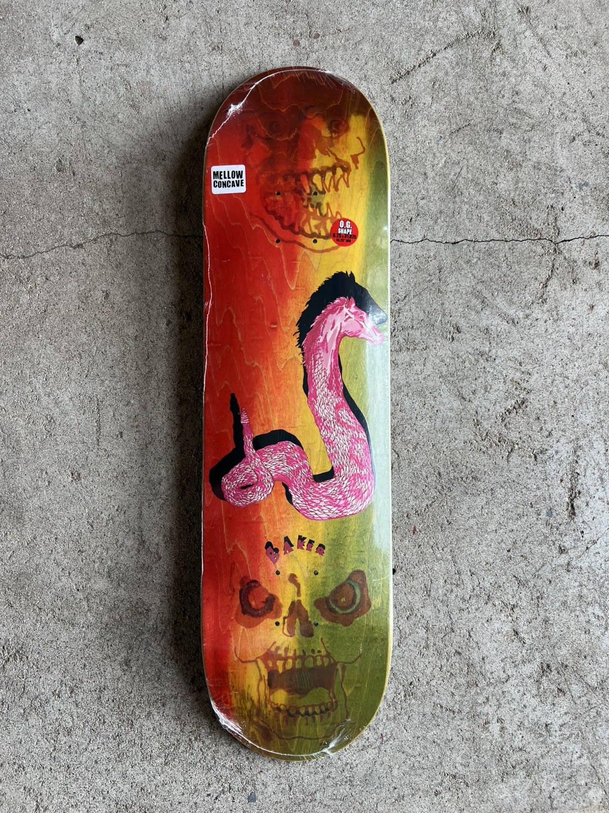 BAKER SKATEBOARDS CASPER BROOKER FADE HEADS DECK 8.25\