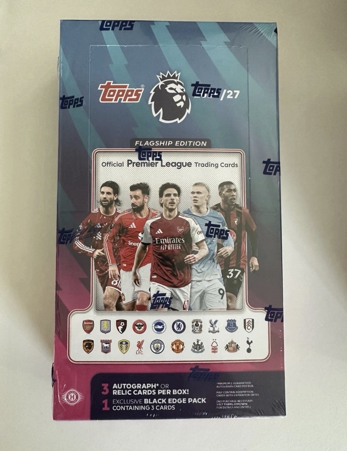 2026/27 Topps  Flagship Soccer Premier League HOBBY BOX Factory Sealed IN HAND