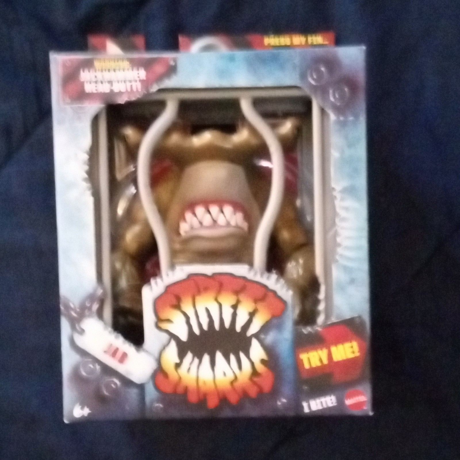 Mattel Street Sharks Jab Shark Action Figure Try Me I Bite Age 6+ Mattel Street Sharks Jab Shark Action Figure Try Me I Bite Age 6+