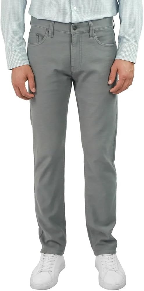 Jachs New York Men's Straight Fit Stretch 5 Pocket Twill Pant Gray,Tan,Navy New