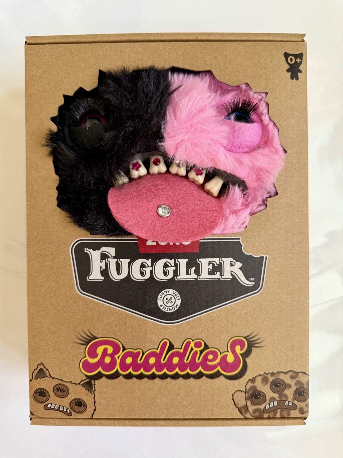 ZURU Fuggler Baddies EYED WEIRDO Pink Black Funny Ugly Monster