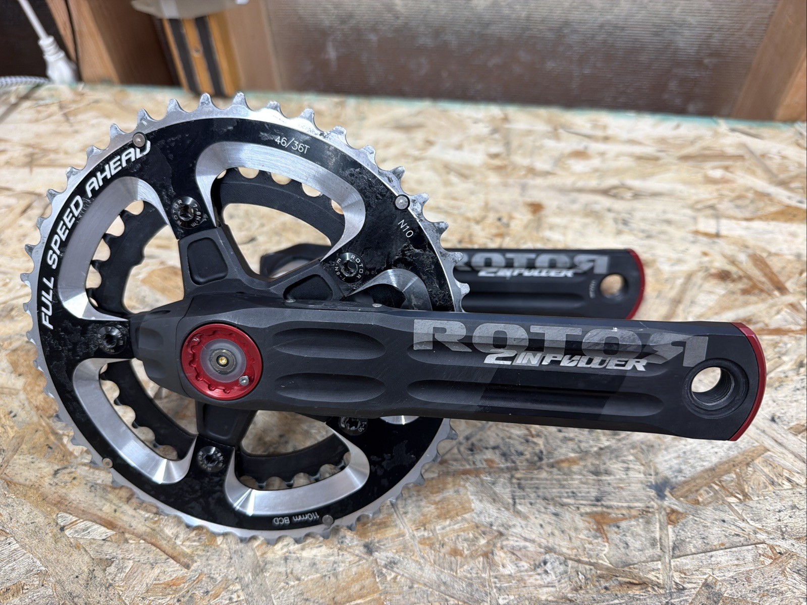 ROTOR 2IN POWER 172.5mm 46/36T 2x10 Crankset Full Speed Ahead FSA Rings 2 IN
