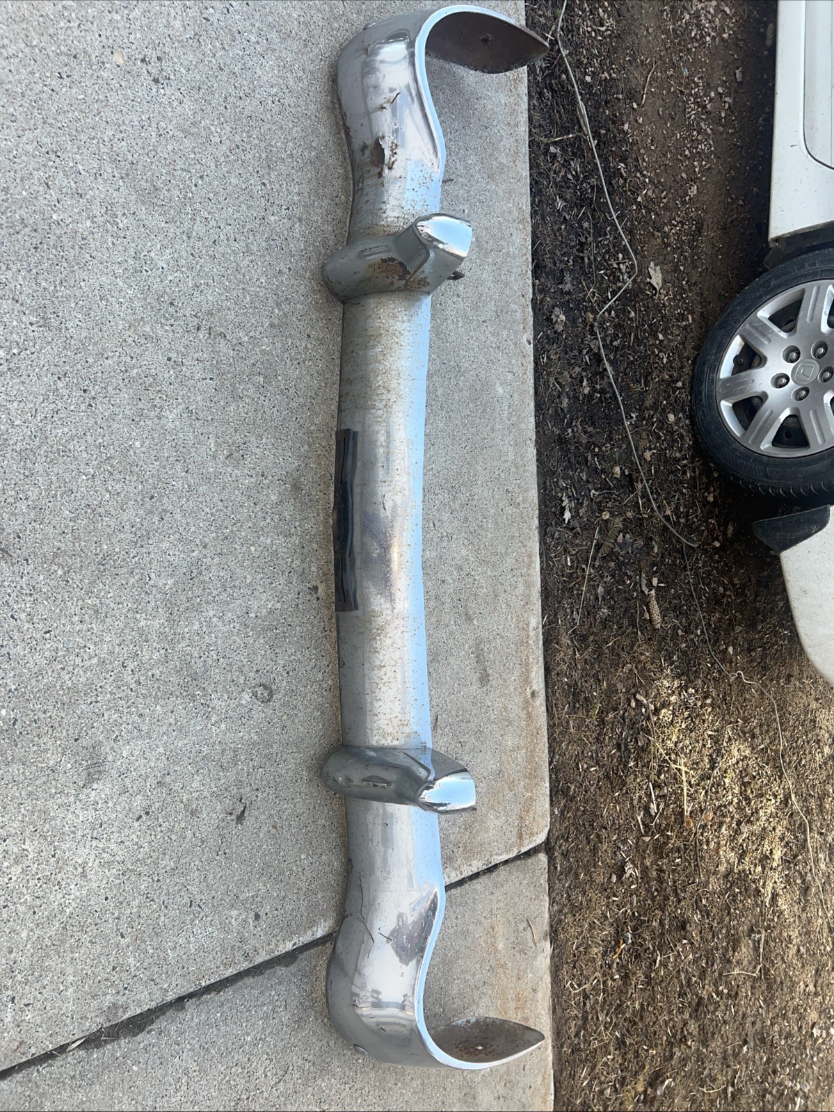 Vintage 1955 chevrolet front bumper ? , With Brackets And Hardware.