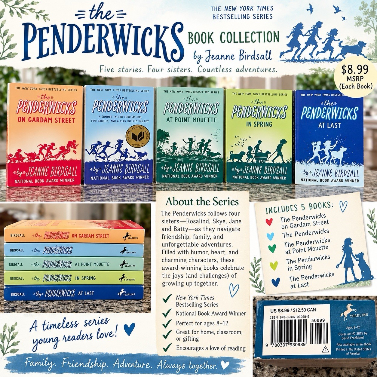 The Penderwicks Book Collection | Jeanne Birdsall | Set of 5