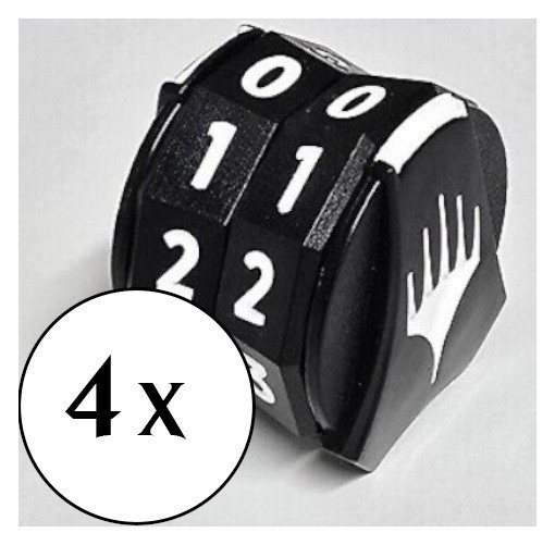 MTG - 4 x Life Counter Click Wheel - Foundations - Magic the Gathering - 4x x4