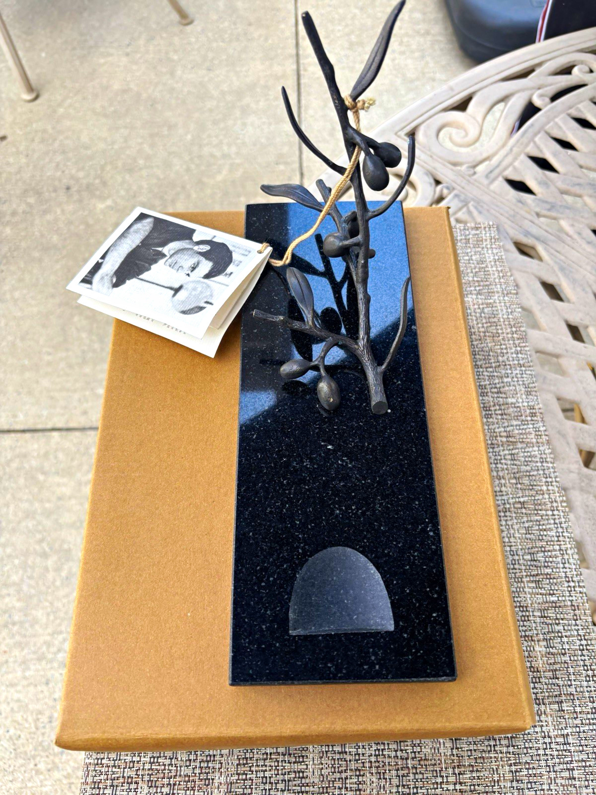 Michael Aram Olive Branch Wine Rest