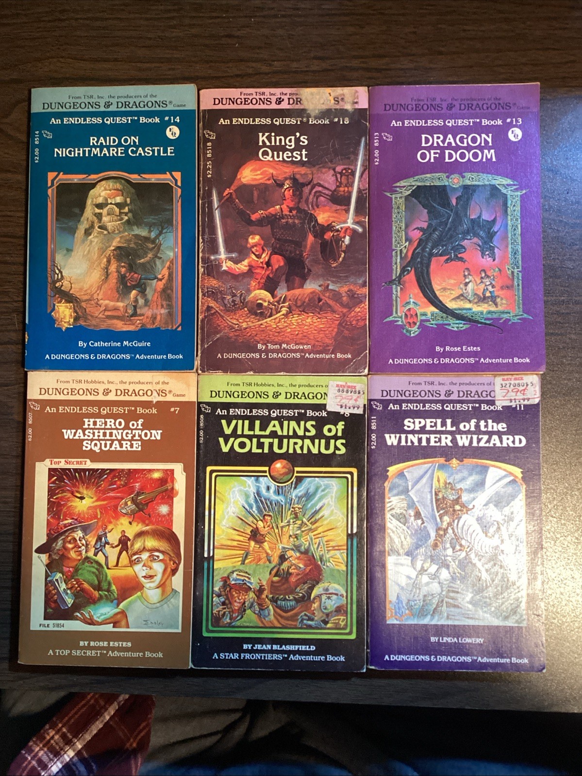Endless Quest Books - 6 Books - TSR - Vintage Paperback Book Lot