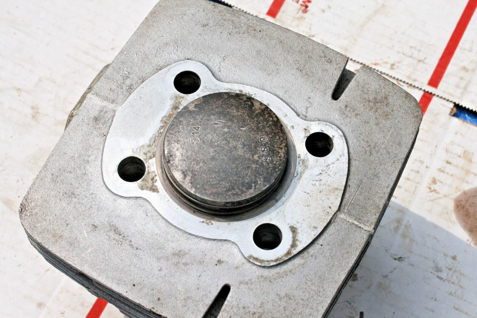 1969-71 YAMAHA AT-1 125cc   OEM  CYLINDER BARREL W/PISTON NO PIN  (SEE BELOW)