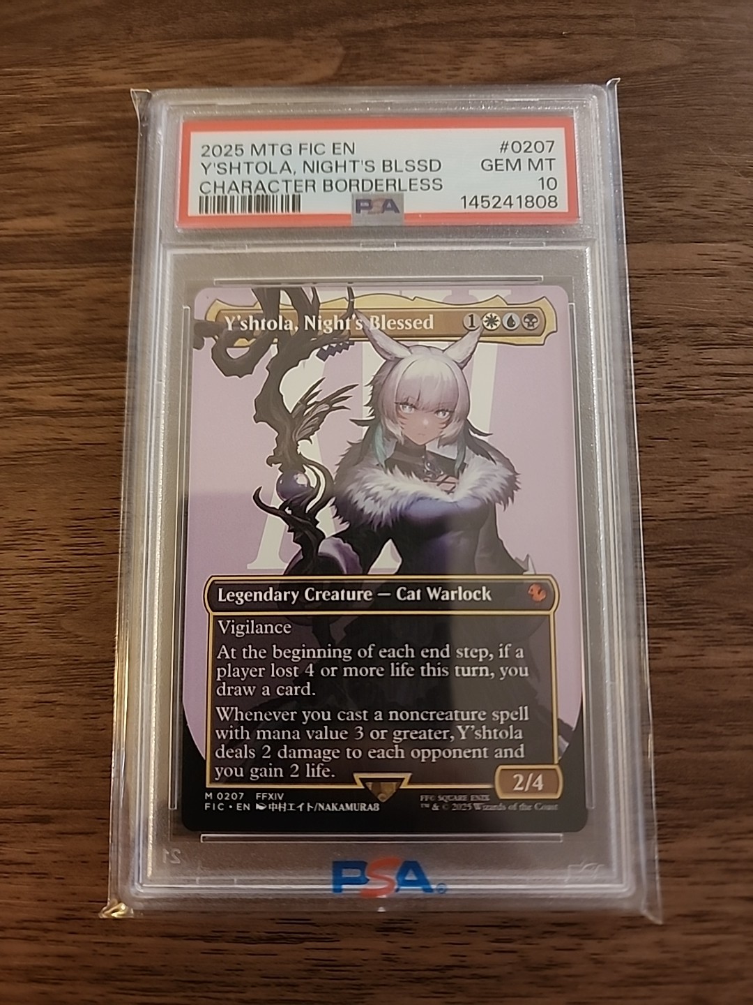 2025 MtG Y'Shtola, Night's Blessed Borderless PSA10