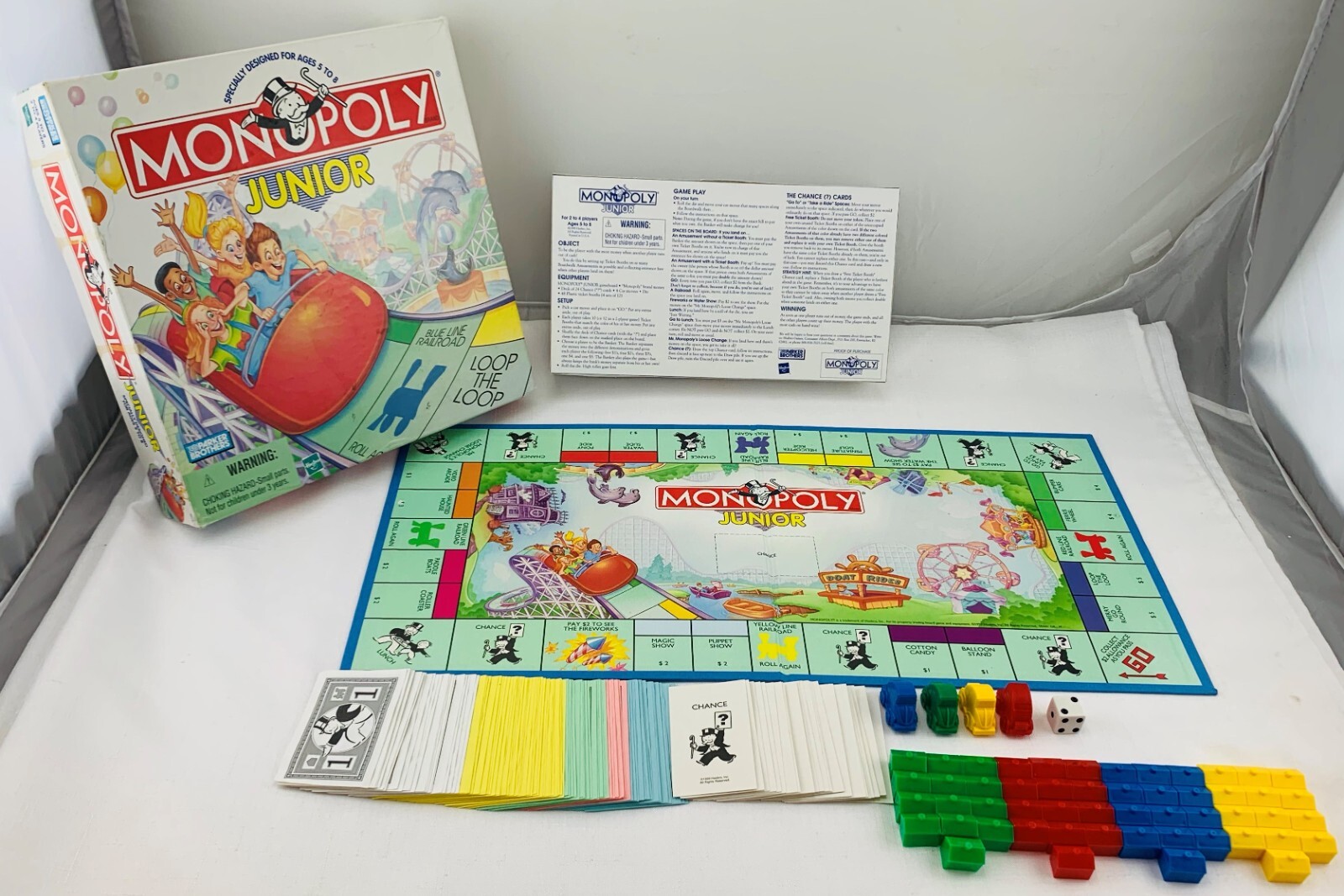 1999 Monopoly Junior Game by Parker Brothers Complete Very Good Cond 