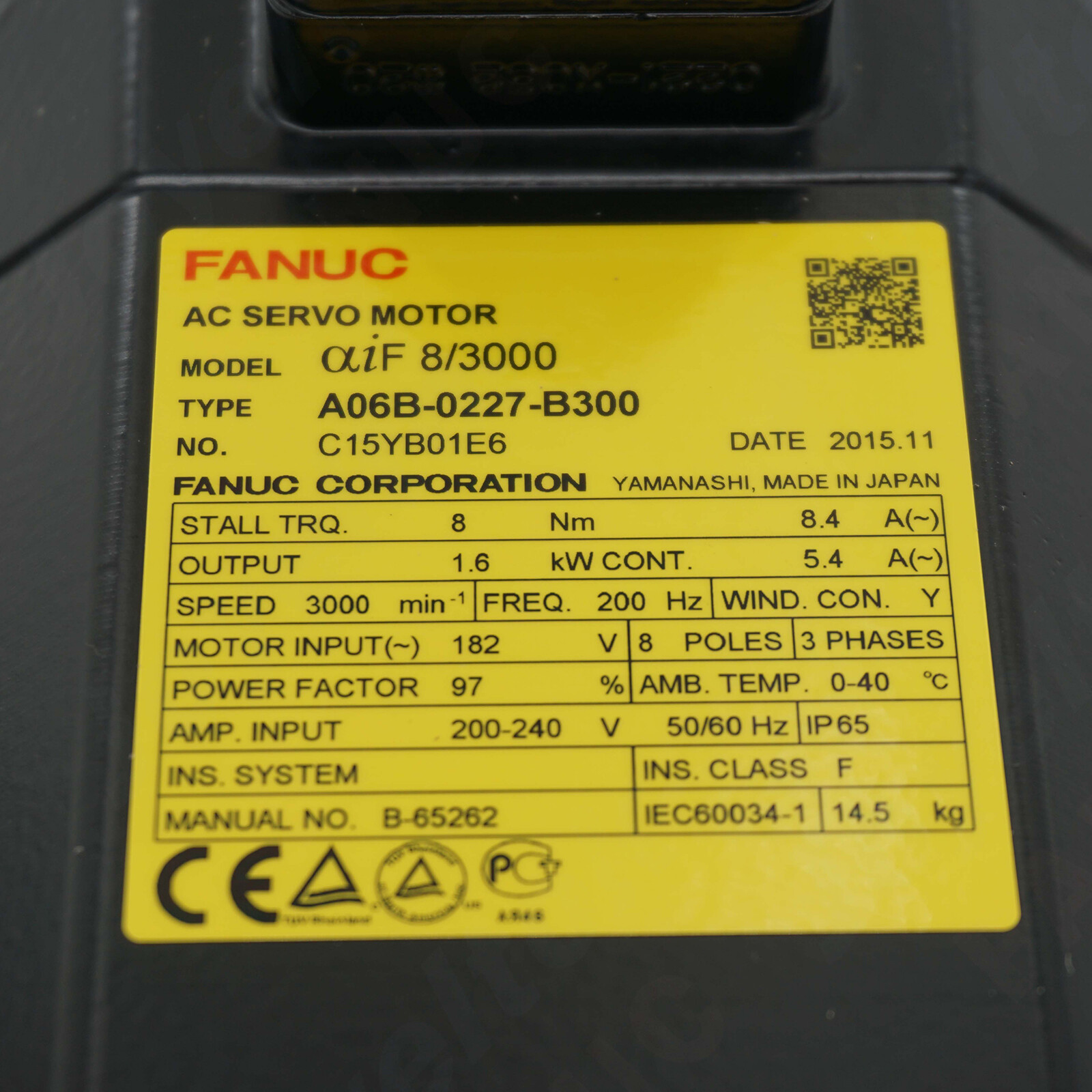 New Fanuc A06B-0227-B300 Servo Motor A06B0227B300 Expedited Shipping