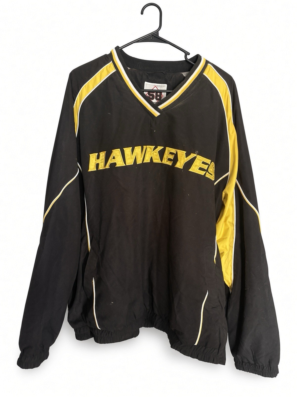 Iowa Hawkeyes Vintage Starter Pullover Windbreaker Jacket Men’s Size XL + Shirt Iowa Hawkeyes Vintage Starter Pullover Windbreaker Jacket Men’s Size XL + Shirt