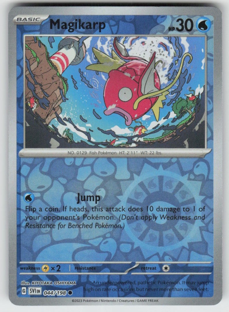 PO-01 Reverse Holo Magikarp 044/198 Common SV01: Scarlet & Violet Base Set