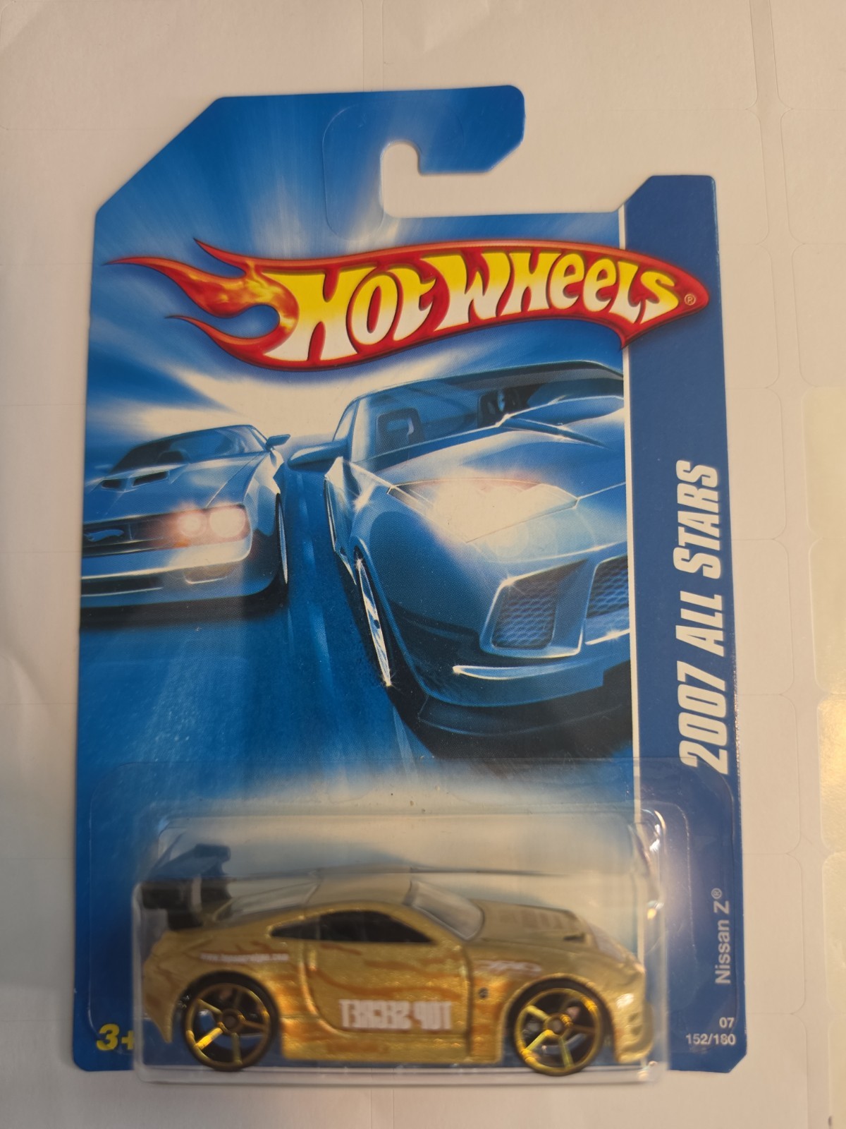 2007 Hot Wheels #152 All Stars Nissan 350 Z 350z Gold 2007 Hot Wheels #152 All Stars Nissan 350 Z 350z Gold
