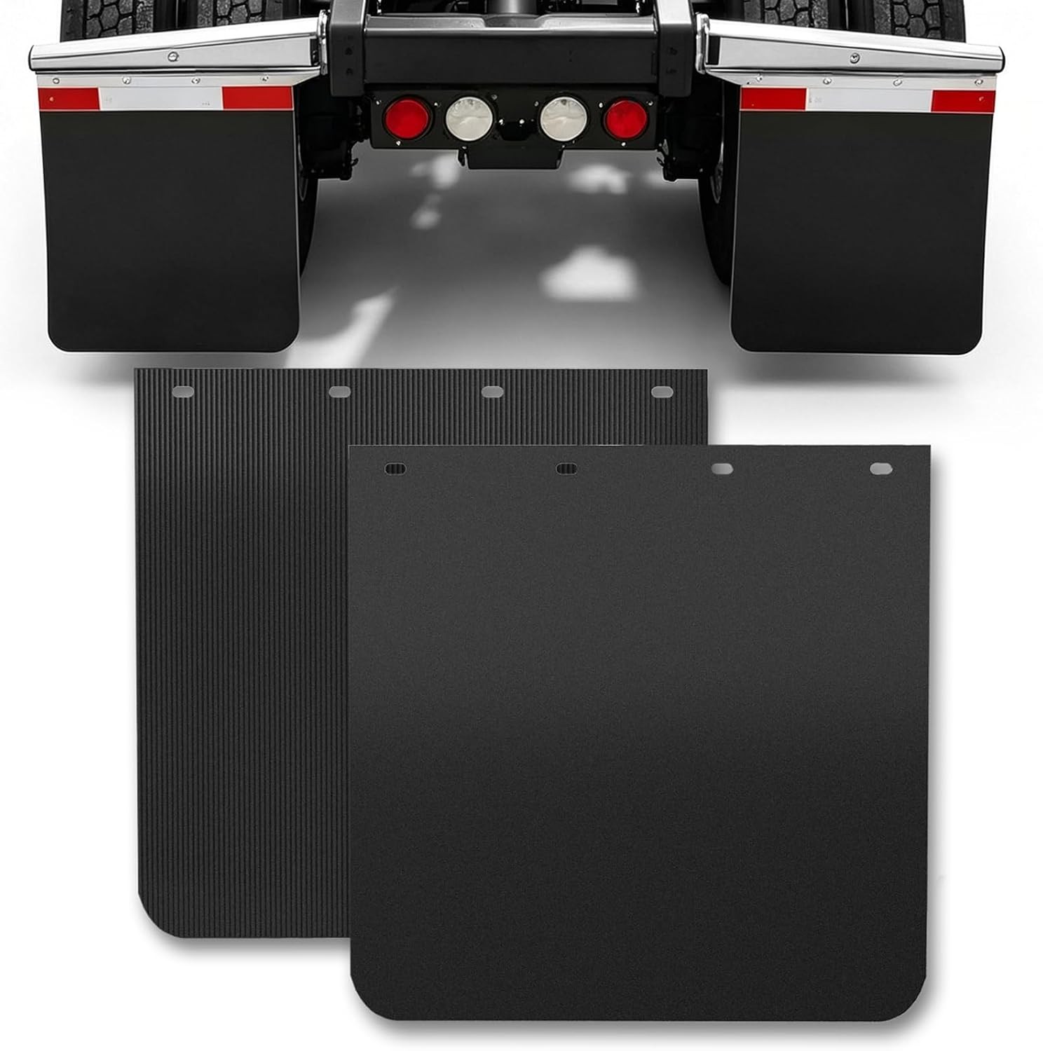 2 Pack Truck Mud Flaps for Semi Trucks, Dually Mudflaps, Universal Fit 2 Pack Truck Mud Flaps for Semi Trucks, Dually Mudflaps, Universal Fit