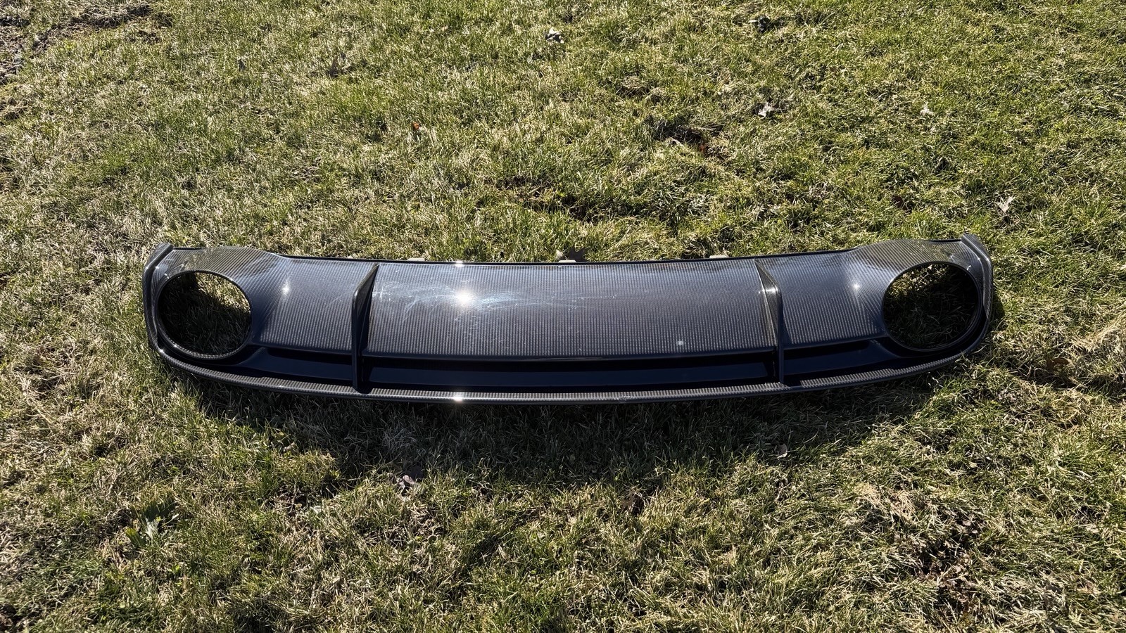 Audi RS7 Rear Bumper Lower Carbon Fiber Diffuser Valance 4G8-807-521-K 2014-2018