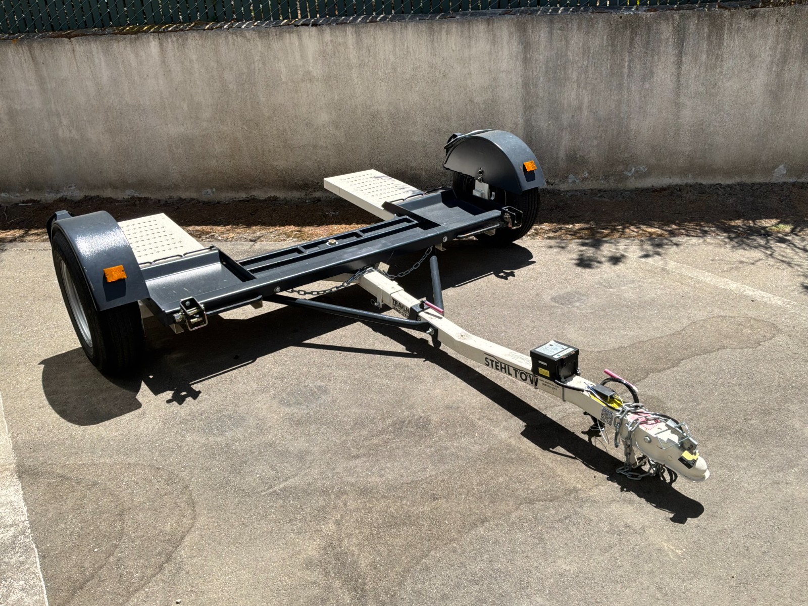 1. Stehl Tow Car Tow Dolly with Electric Brakes – Used ONCE – Complete & Ready 1. Stehl Tow Car Tow Dolly with Electric Brakes – Used ONCE – Complete & Ready