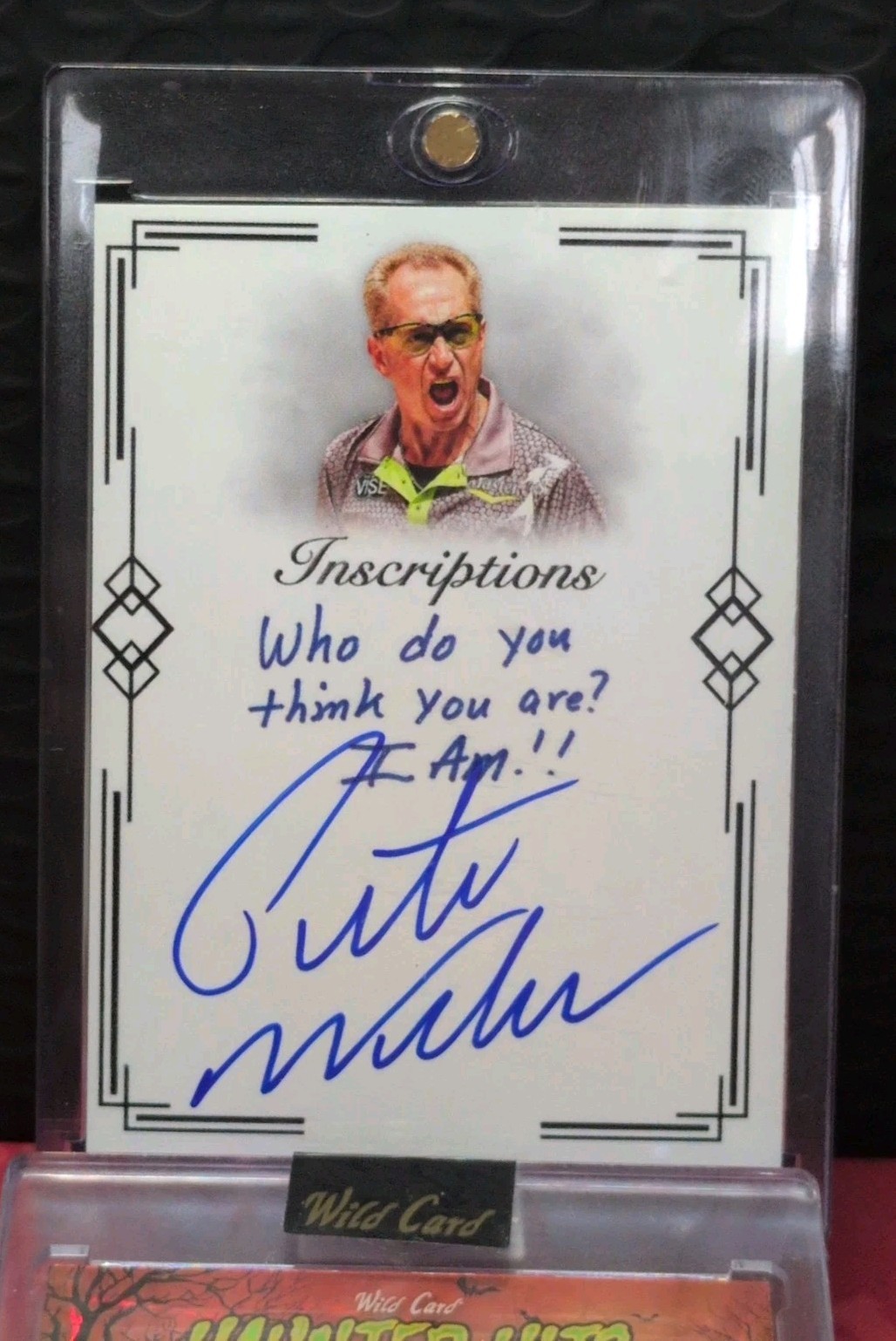 Pete Weber Auto “Who do you think you are? I am” PrimeTime Authenticated Pete Weber Auto “Who do you think you are? I am” PrimeTime Authenticated