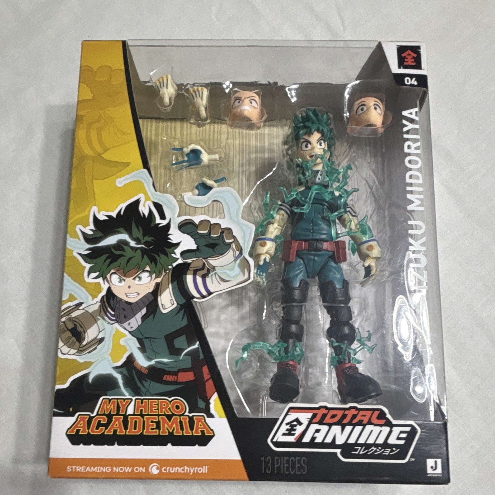 Jazwares Total Anime My Hero Academia Izuku Midoriya Figure w/Alt Head/Hands Jazwares Total Anime My Hero Academia Izuku Midoriya Figure w/Alt Head/Hands