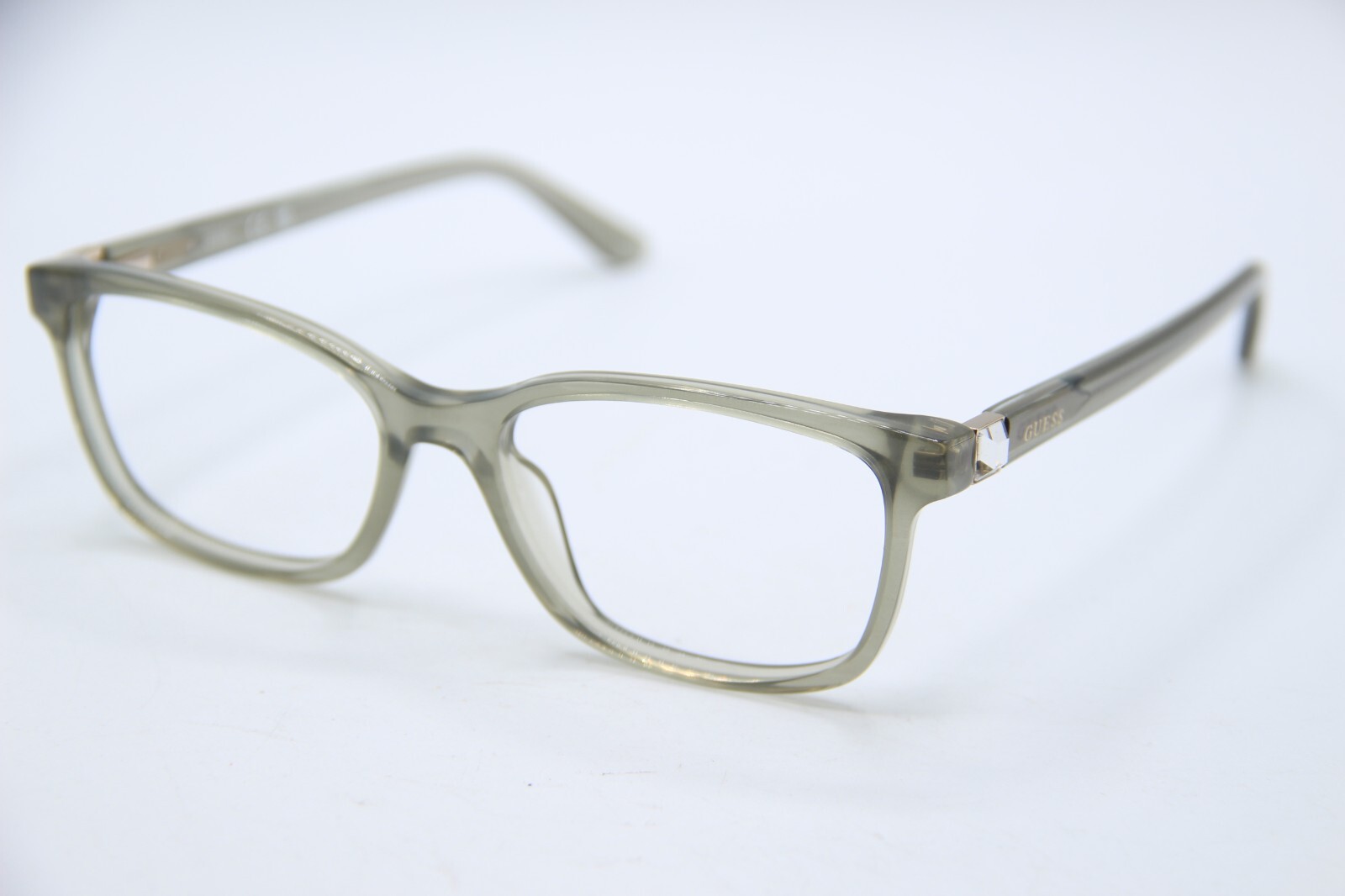 NEW GUESS GU50196 095 CRYSTAL GREEN AUTHENTIC DESIGNER EYEGLASSES 52-16