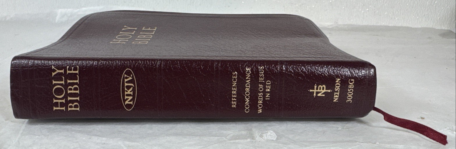 1982 Genuine Leather Holy Bible Reference Edition 3005BG Nelson KJV King James 1982 Genuine Leather Holy Bible Reference Edition 3005BG Nelson KJV King James