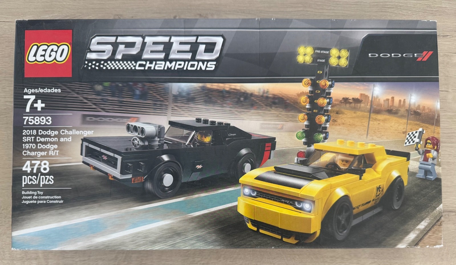 LEGO SPEED CHAMPIONS: 2018 Dodge Challenger SRT Demon and 1970 Dodge Charger R/T