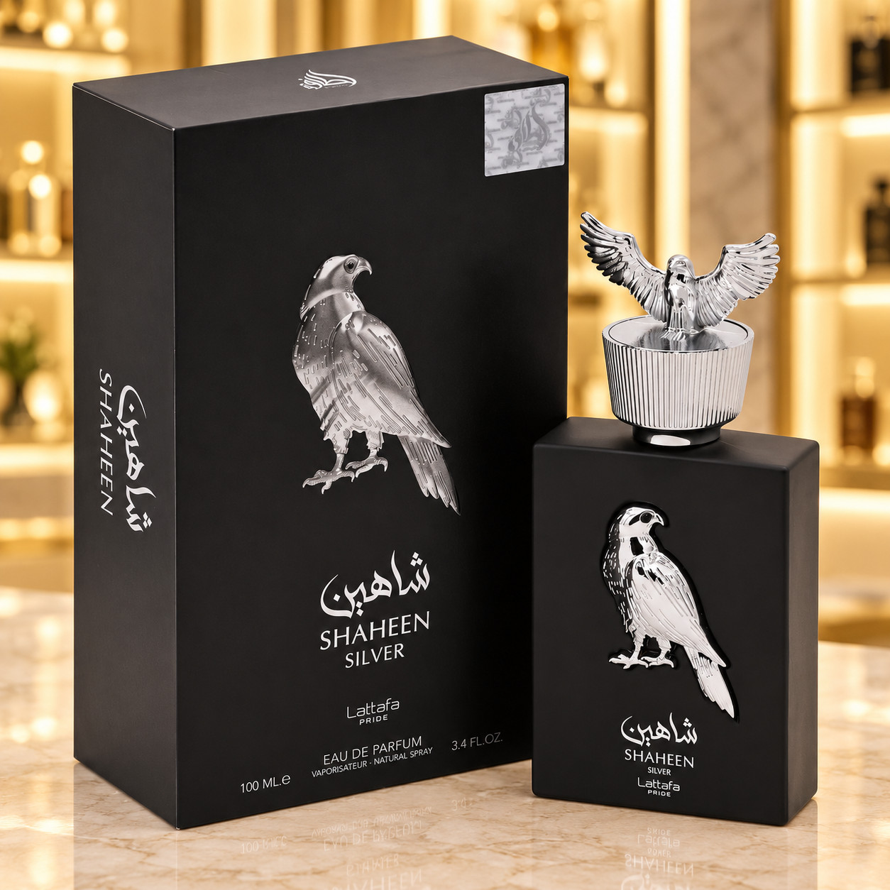 Pride Shaheen Silver by Lattafa perfume for unisex EDP 3.4 oz New Sealed Box Pride Shaheen Silver by Lattafa perfume for unisex EDP 3.4 oz New Sealed Box
