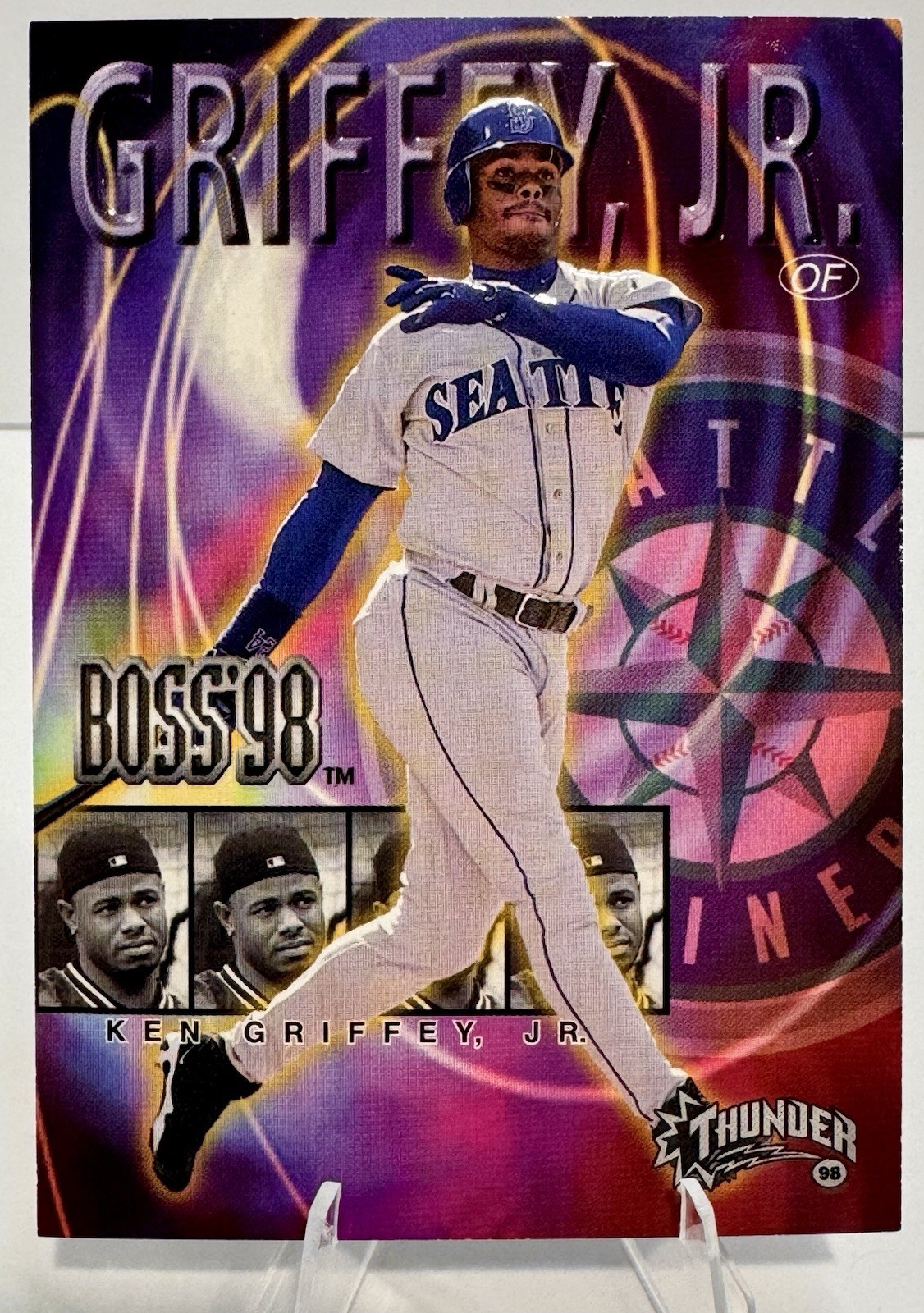Ken Griffey Jr. SkyBox 1998 Circa Thunder Boss \'98 Insert #7B Mariners HOF