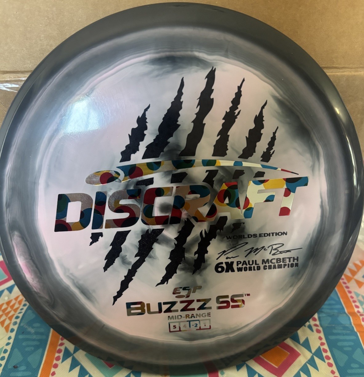 Discraft 6x Claw Buzzz SS  Paul McBeth ( Wonderbread Foil) Rare Banger