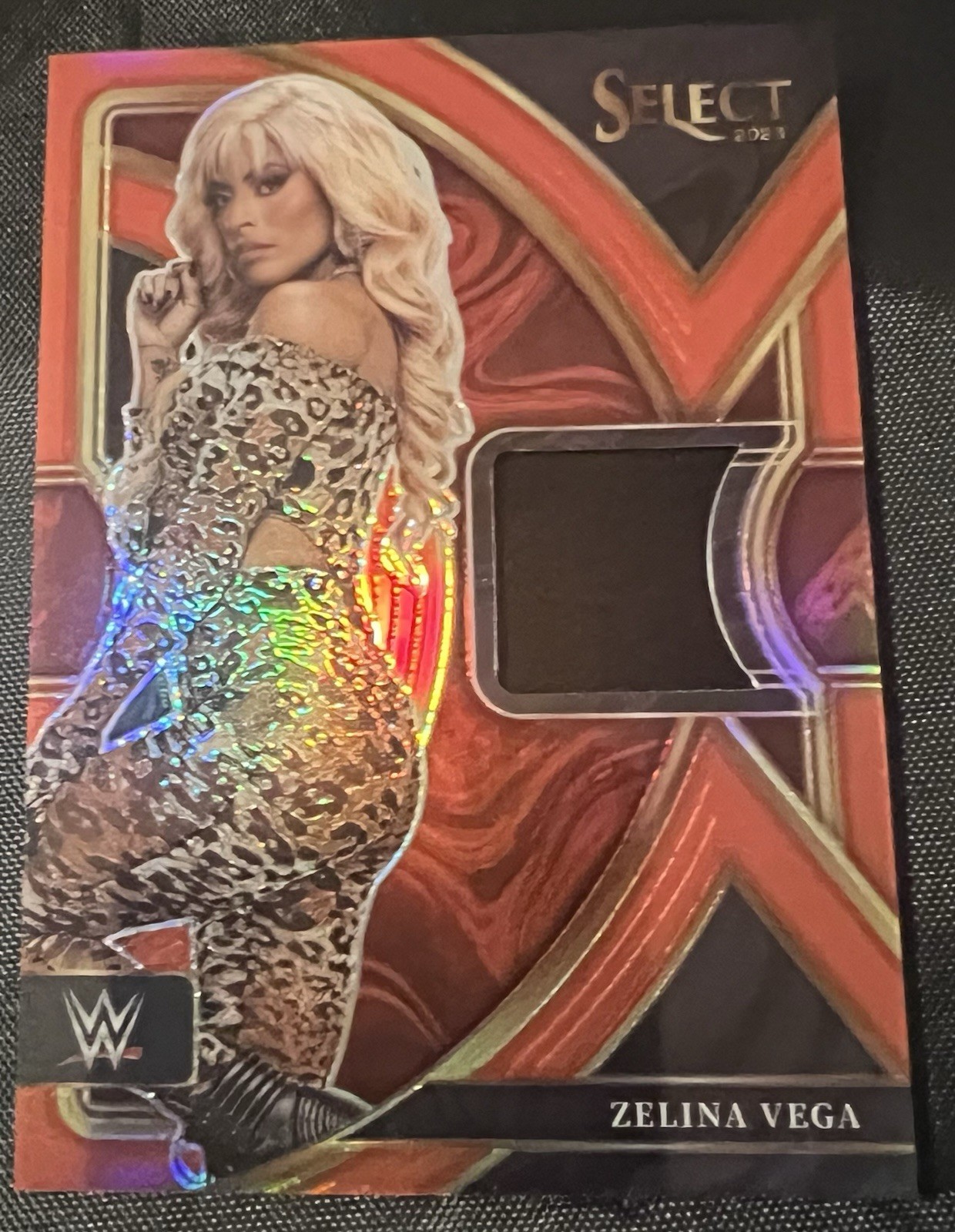 2023 Zelina Vega WWE Paninj Select Worn Patch Card 2/99 No. SW-ZVG 2023 Zelina Vega WWE Paninj Select Worn Patch Card 2/99 No. SW-ZVG