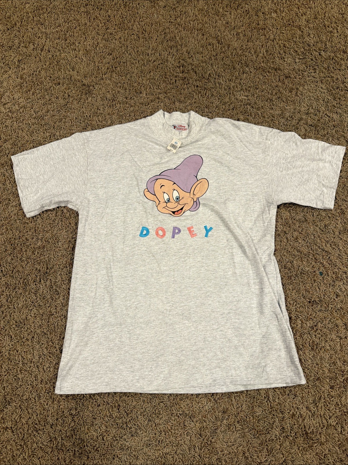 Vintage Disney Fashions Dopey Embroidered T-Shirt Made Usa Size L/XL NWT Vintage Disney Fashions Dopey Embroidered T-Shirt Made Usa Size L/XL NWT