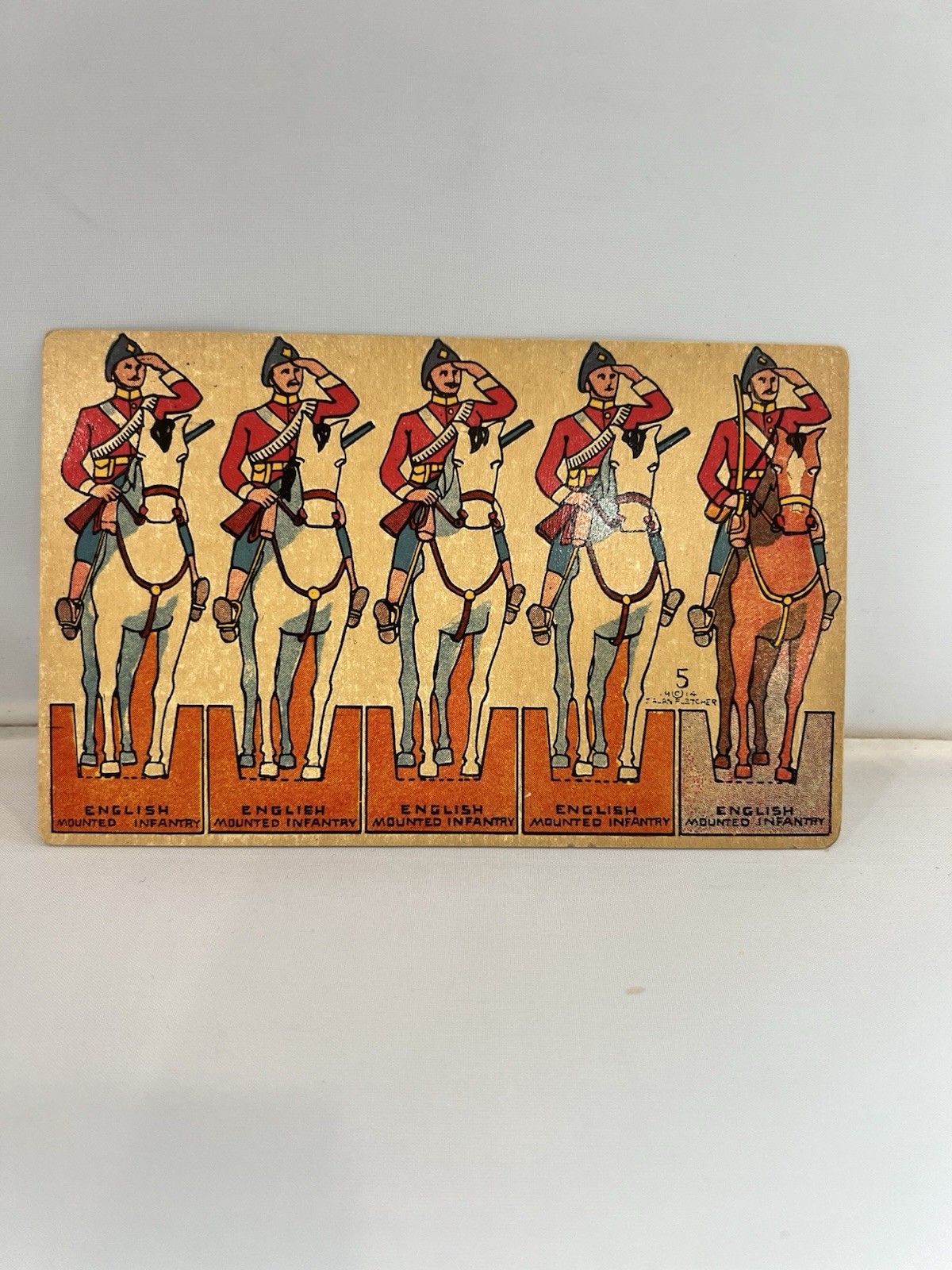 1914 paper cutout postcard \ 1914 paper cutout postcard \