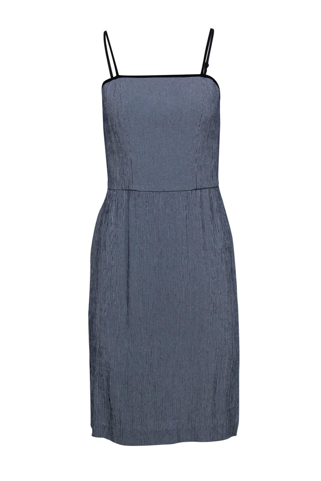 Staud - Navy & White Striped Fitted Cotton Dress Sz S Staud - Navy & White Striped Fitted Cotton Dress Sz S