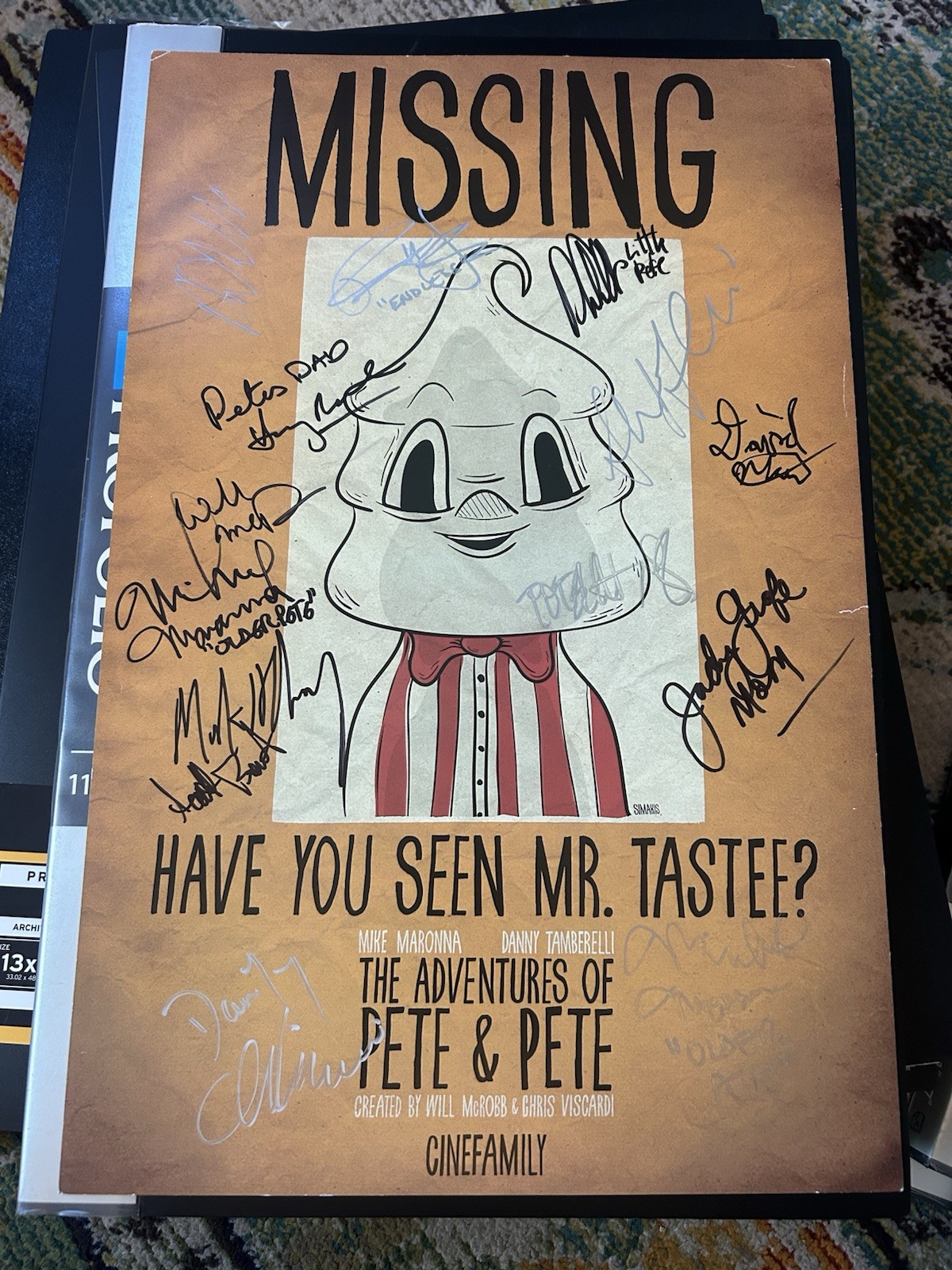 The Adventures of Pete and Pete Cast SIGNED Poster Reunion Nickelodeon 90\'s