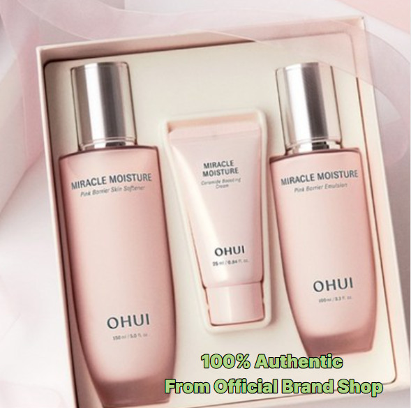 OHUI Miracle Moisture Pink Barrier Skincare 2pcs Special Set K-Beauty NEW
