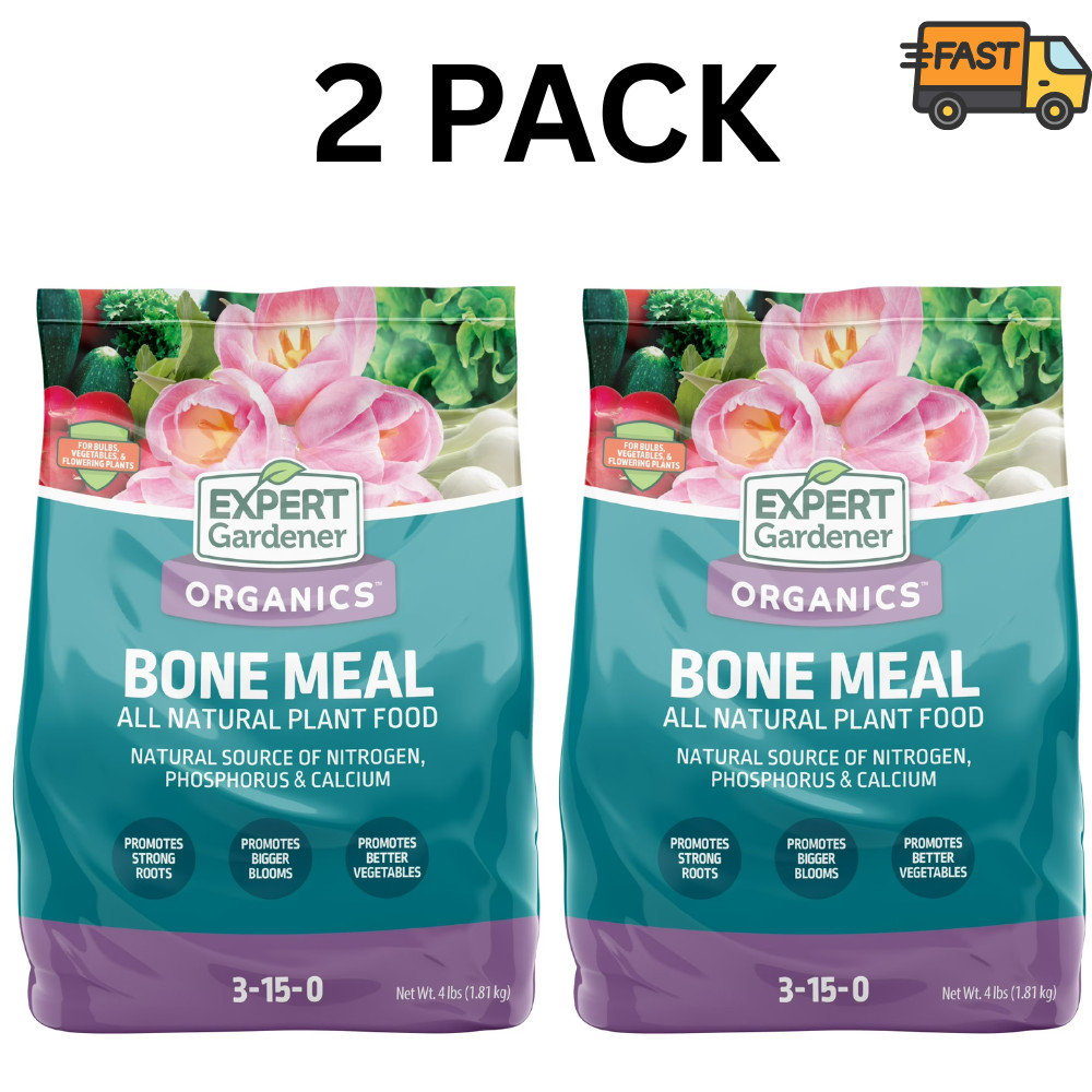2 Pack Expert Gardener Bone Meal Fertilizer 3-15-0 4 lb Plant Food 2 Pack Expert Gardener Bone Meal Fertilizer 3-15-0 4 lb Plant Food