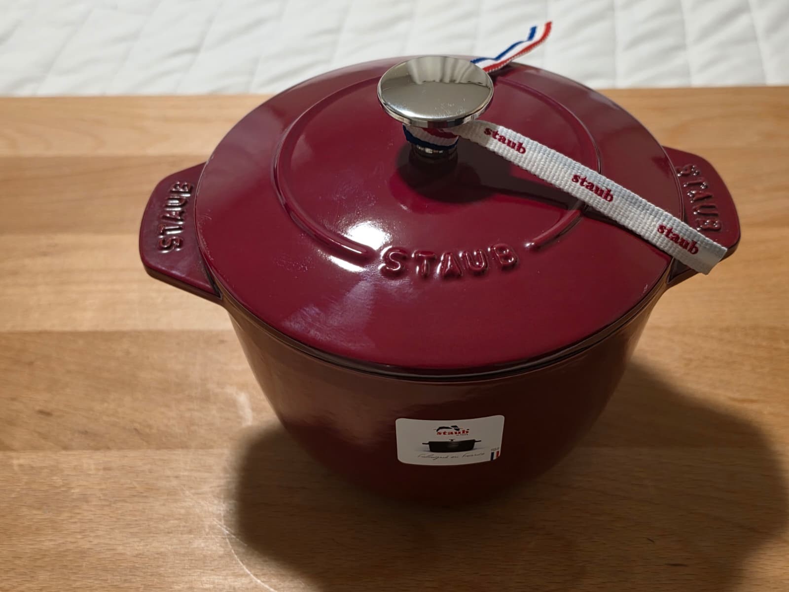 STAUD Cast Iron 1.5 qt, Petite French Oven, Cherry.