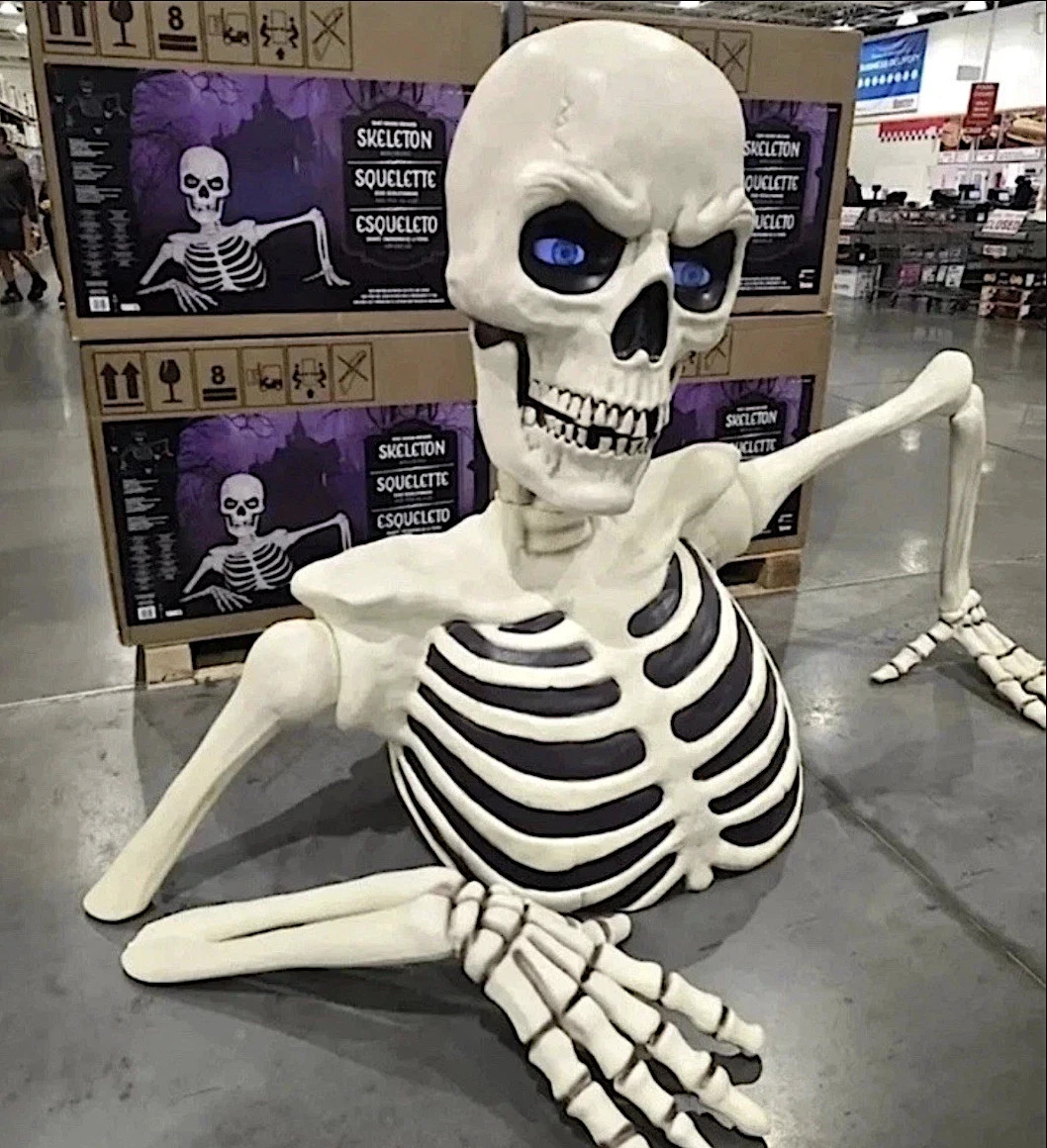 Costco Giant Ground Breaking Skeleton with LCD Eyes and Sound 2026