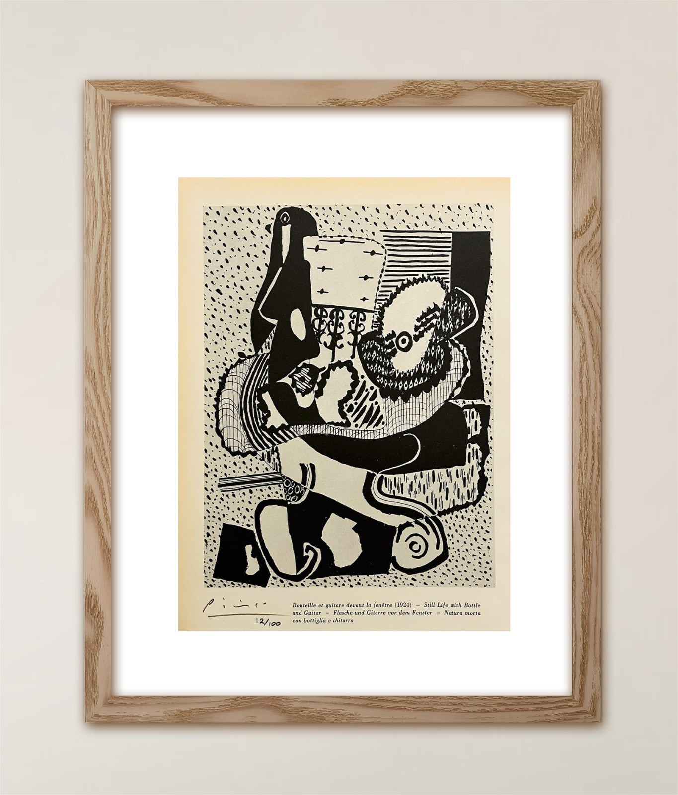Pablo Picasso, Original Signed Print with COA and $3,500 Appraisal. (9%)