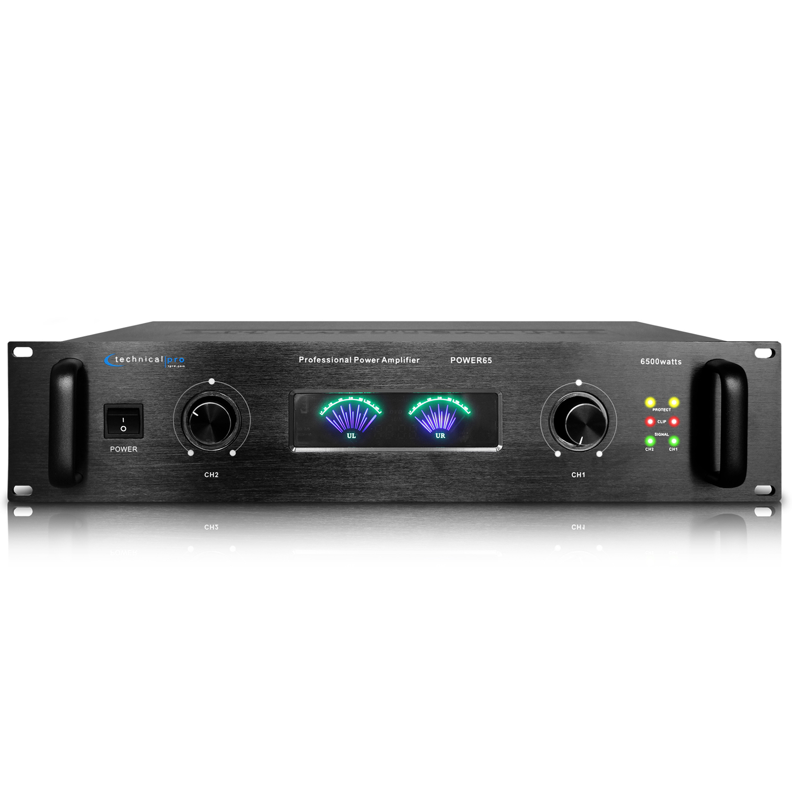 Technical Pro 6000 Watt 2-Channel Stereo Power Amplifier for Home Speaker System