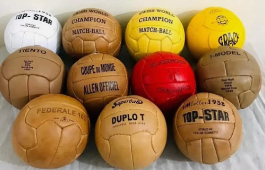 Historical size 5 ball set 11 pcs FIFA world cup 1930 to 1966 100% leather