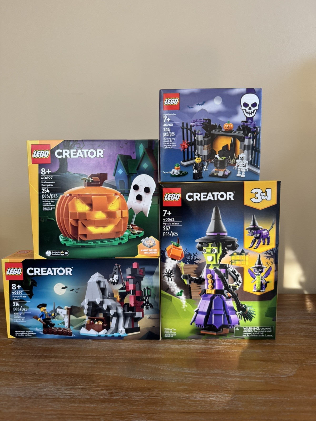 NEW SEALED LEGO 40260, 40697, 40597, 40562 HALLOWEEN  