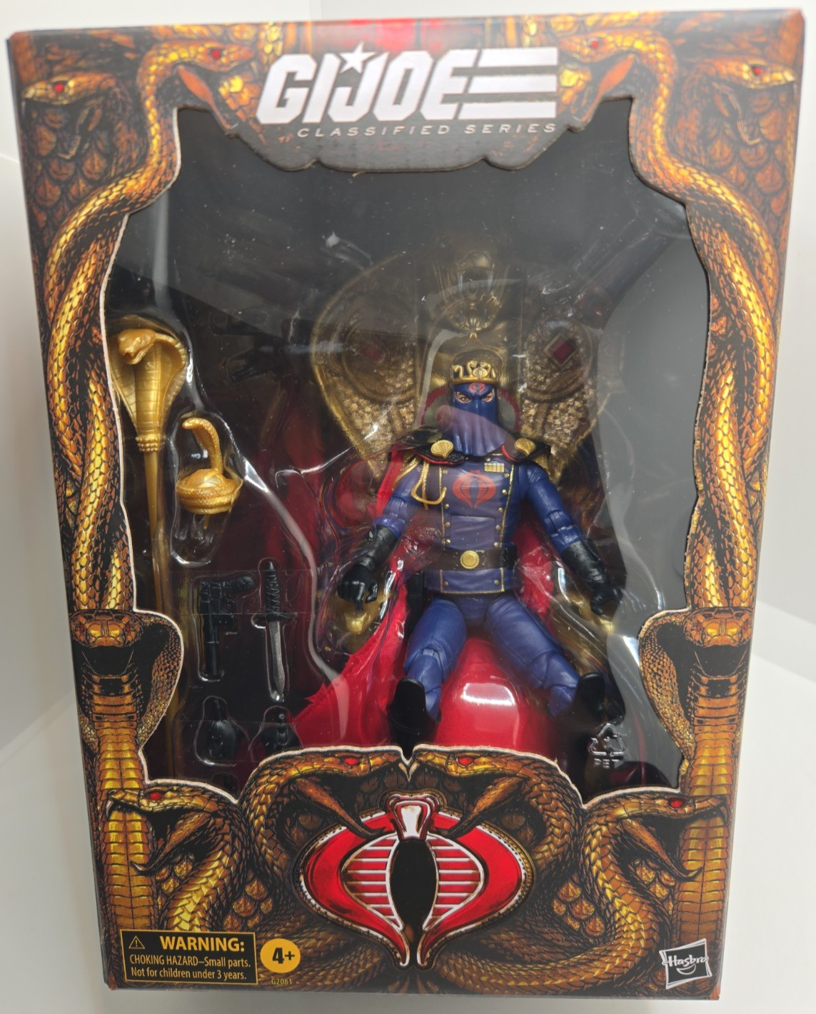 GI Joe Classified Deluxe Hooded Cobra Commander 221 Dress Uniform Throne IN HAND GI Joe Classified Deluxe Hooded Cobra Commander 221 Dress Uniform Throne IN HAND