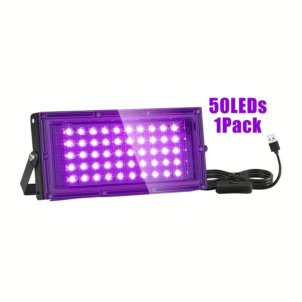 100W UV Black Light Bar LED Floodlight Stage Blacklight Party DJ Club Christmas