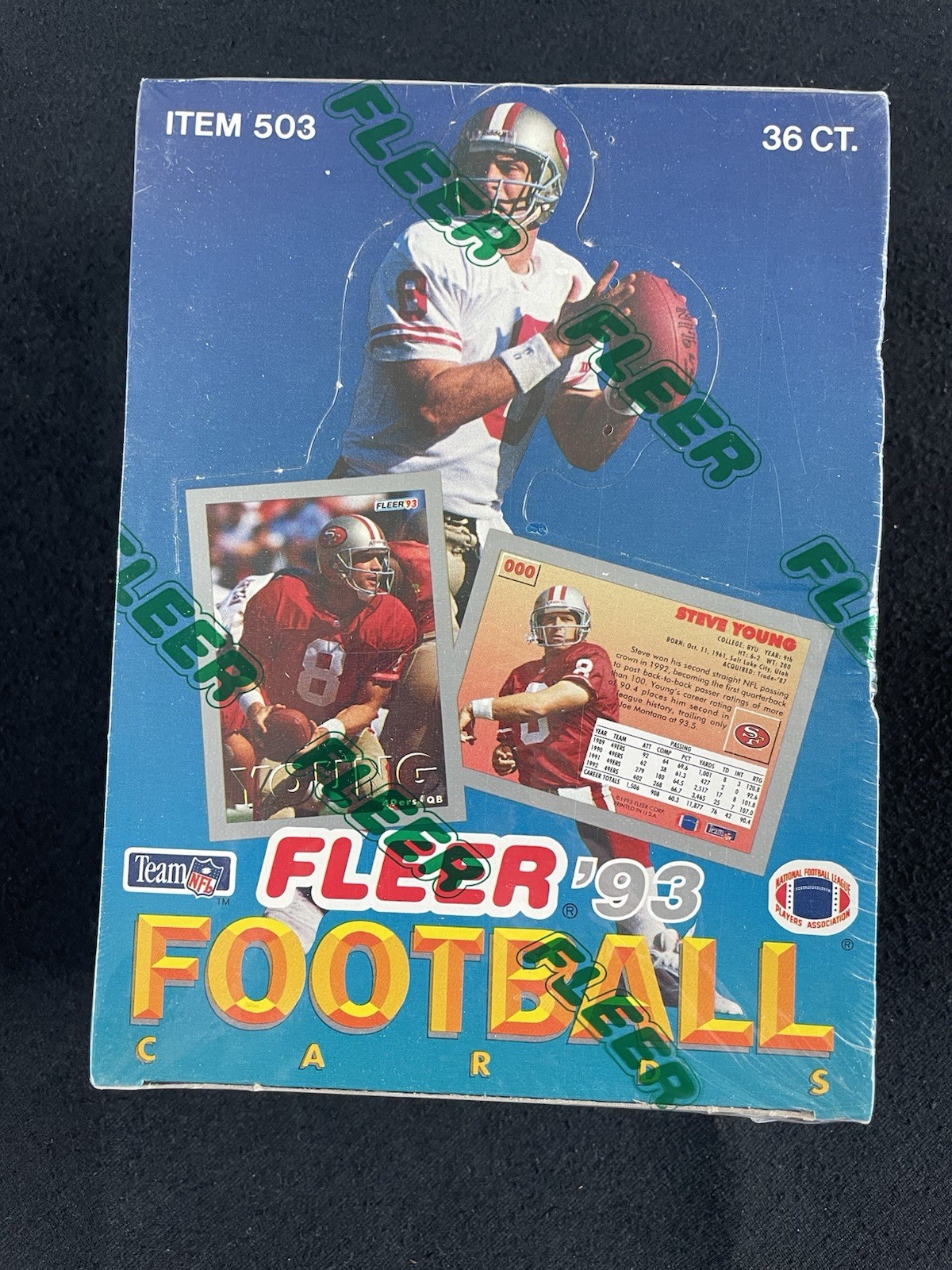 1993 Fleer NFL Football Box Factory Sealed Rare 33 Year Old Box Mint Condition  1993 Fleer NFL Football Box Factory Sealed Rare 33 Year Old Box Mint Condition 