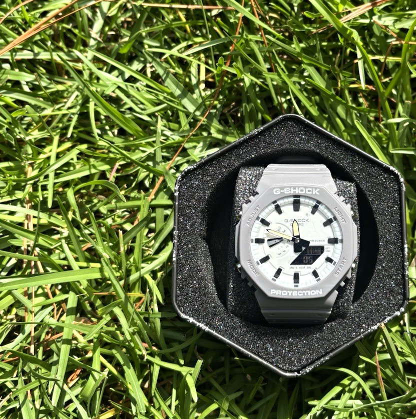 Casio G-SHOCK Gray Resin Analog/Digital Quartz Watch 200m w/ Box Manual Casio G-SHOCK Gray Resin Analog/Digital Quartz Watch 200m w/ Box Manual