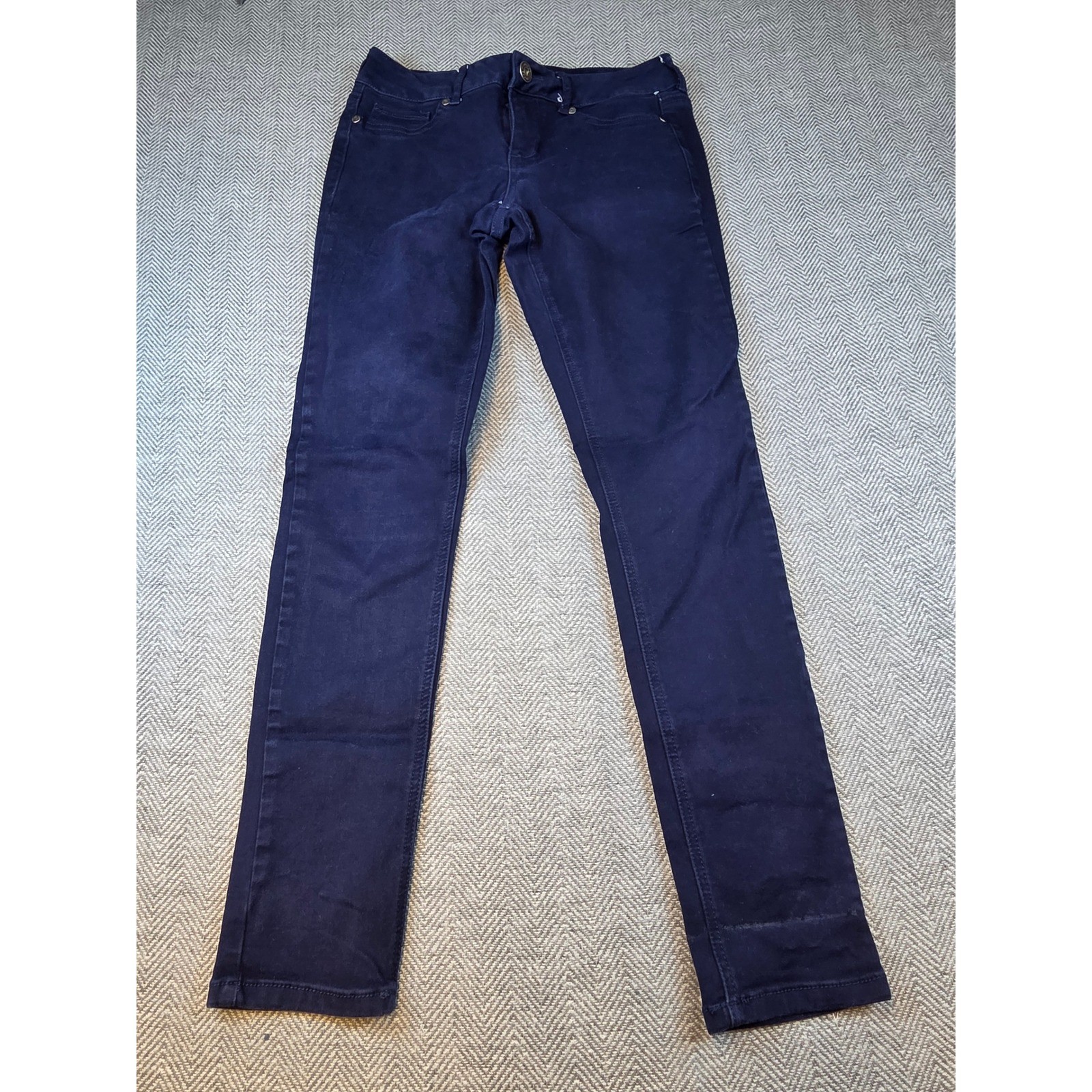 Maurices Navy Blue Slim Leg Jeans Mid Rise Dark Wash Size S-R